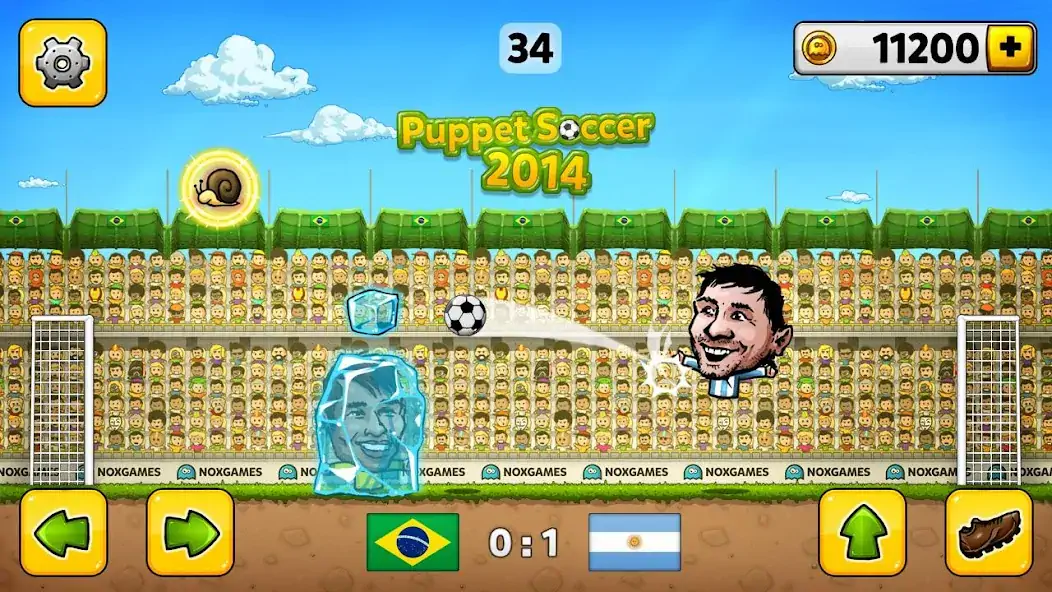 Скачать Кукольный футбол - Футбол [MOD Много монет] на Андроид