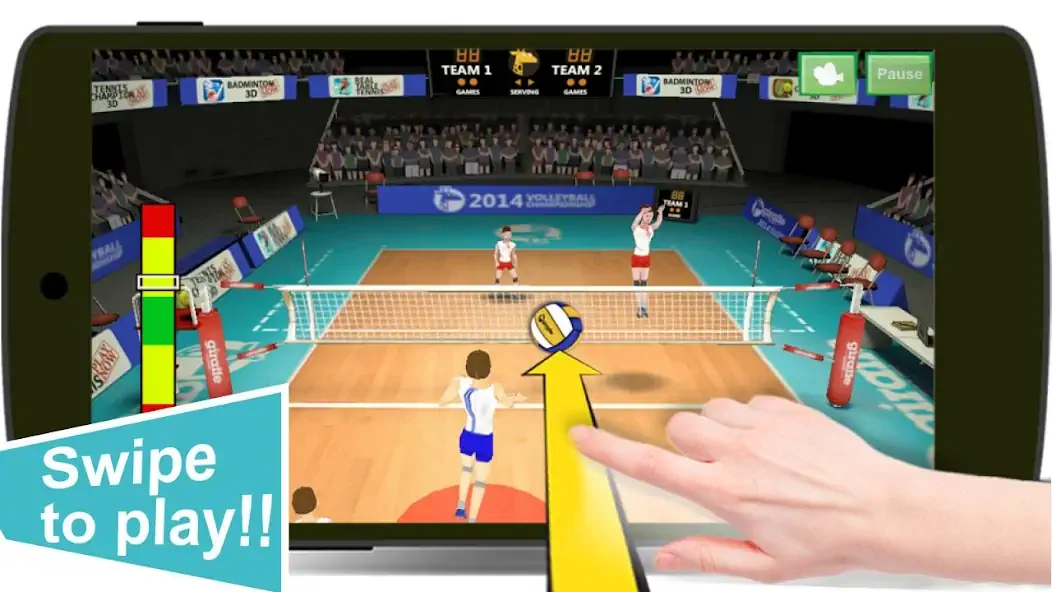 Скачать Волейбол 3D [MOD Много монет] на Андроид