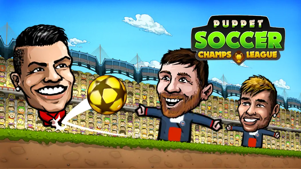 Скачать Puppet Soccer: Champs League [MOD Много монет] на Андроид