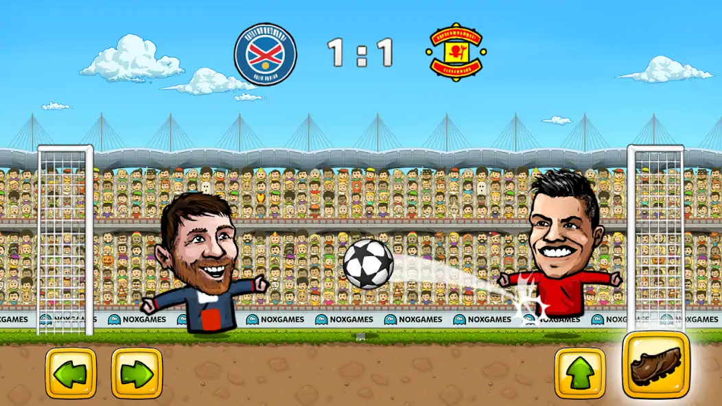 Скачать Puppet Soccer: Champs League [MOD Много монет] на Андроид
