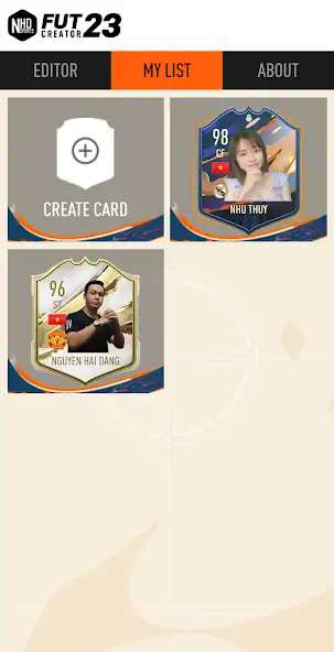 Скачать FUT Creator Card 23 [MOD Много монет] на Андроид