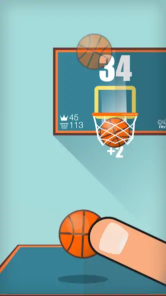 Скачать Basketball FRVR - Dunk Shoot [MOD Бесконечные деньги] на Андроид