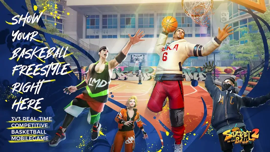 Скачать Streetball2: On Fire [MOD Много денег] на Андроид