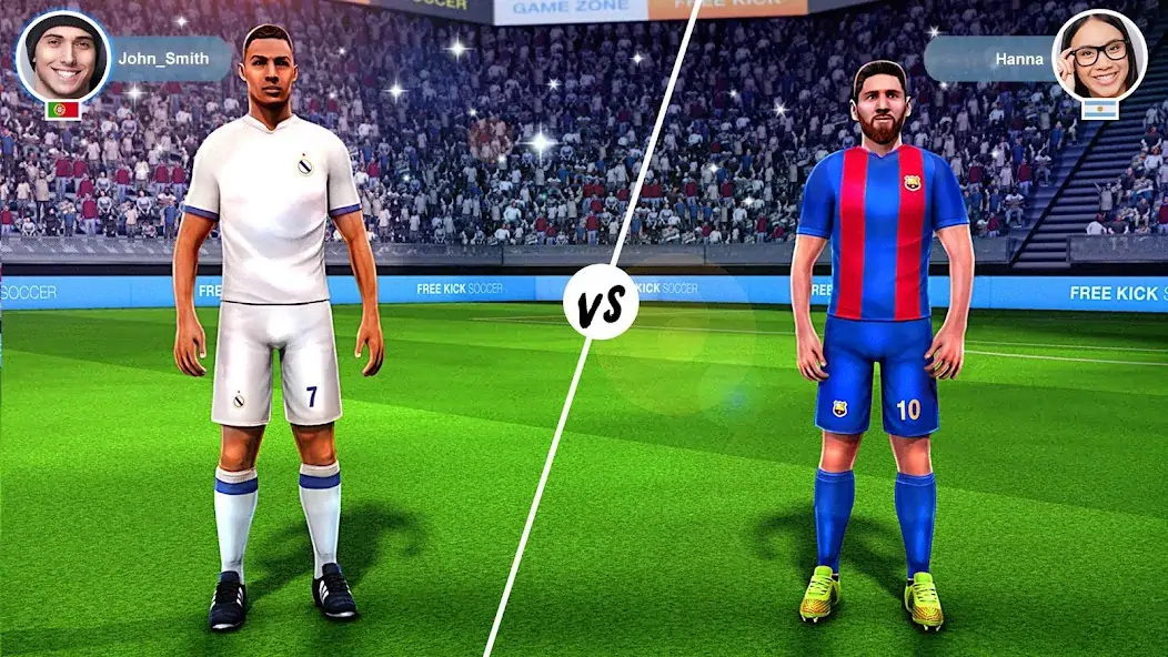 Скачать FreeKick PvP Football [MOD Много денег] на Андроид