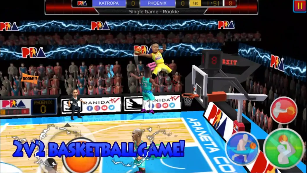 Скачать Basketball Slam Баскетбол [MOD Много монет] на Андроид