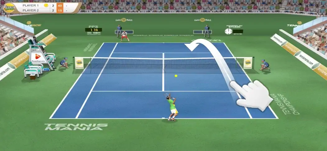 Скачать Tennis Mania Mobile [MOD Бесконечные деньги] на Андроид