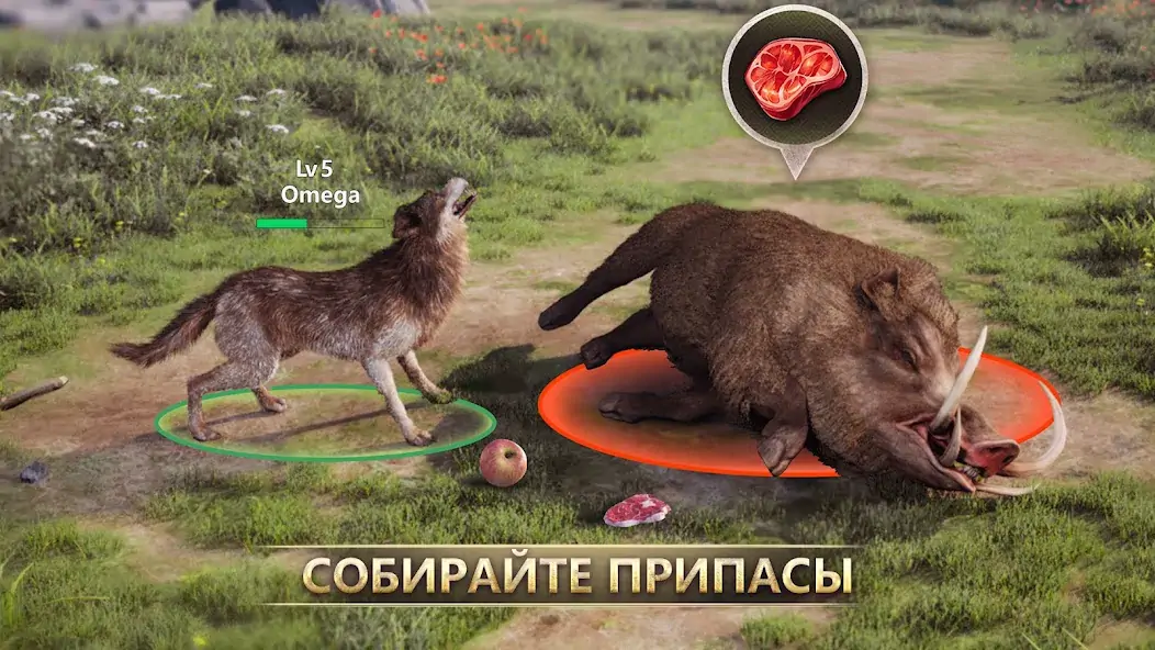 Скачать Wolf Game: Wild Animal Wars [MOD Бесконечные деньги] на Андроид