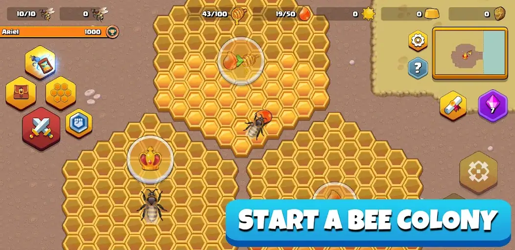 Скачать Pocket Bees: Colony Simulator [MOD Много монет] на Андроид