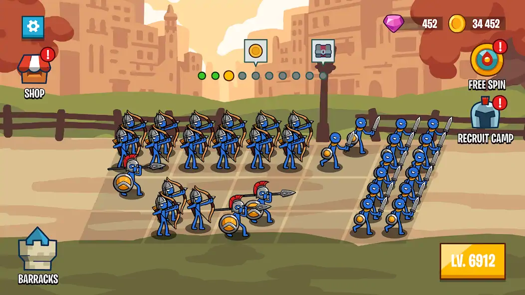 Скачать Stick Battle: War of Legions [MOD Много монет] на Андроид