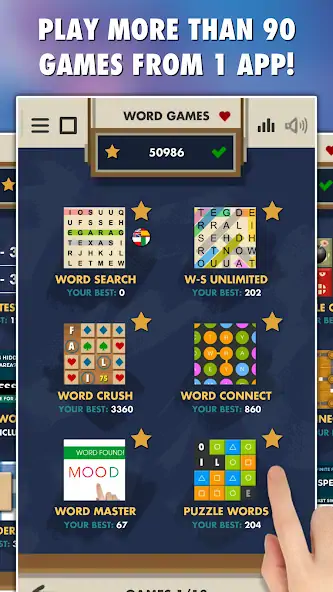 Скачать Word Games 100-in-1 [MOD Много денег] на Андроид