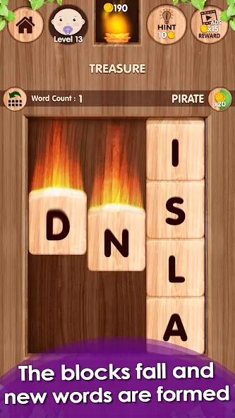 Скачать Falling Word Games - Addictive [MOD Много монет] на Андроид