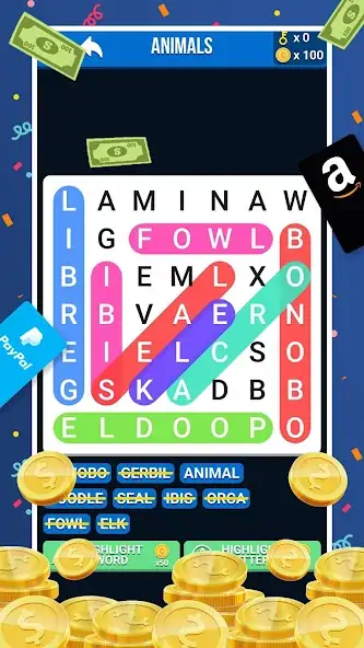 Скачать Make Money: Word Search [MOD Бесконечные монеты] на Андроид