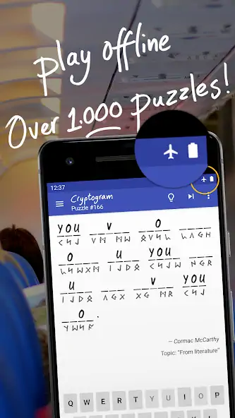 Скачать Cryptogram - puzzle quotes [MOD Много денег] на Андроид