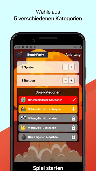 Скачать Bomb Party: Das Bombenspiel! [MOD Много денег] на Андроид