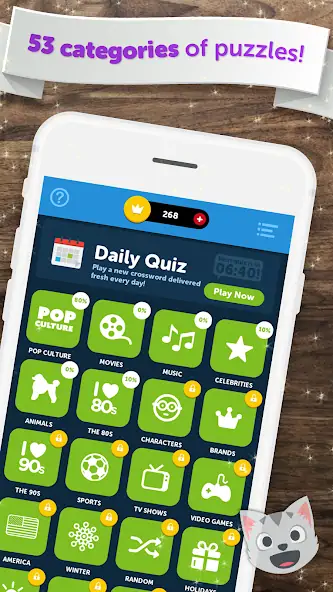 Скачать Crossword Quiz [MOD Бесконечные монеты] на Андроид
